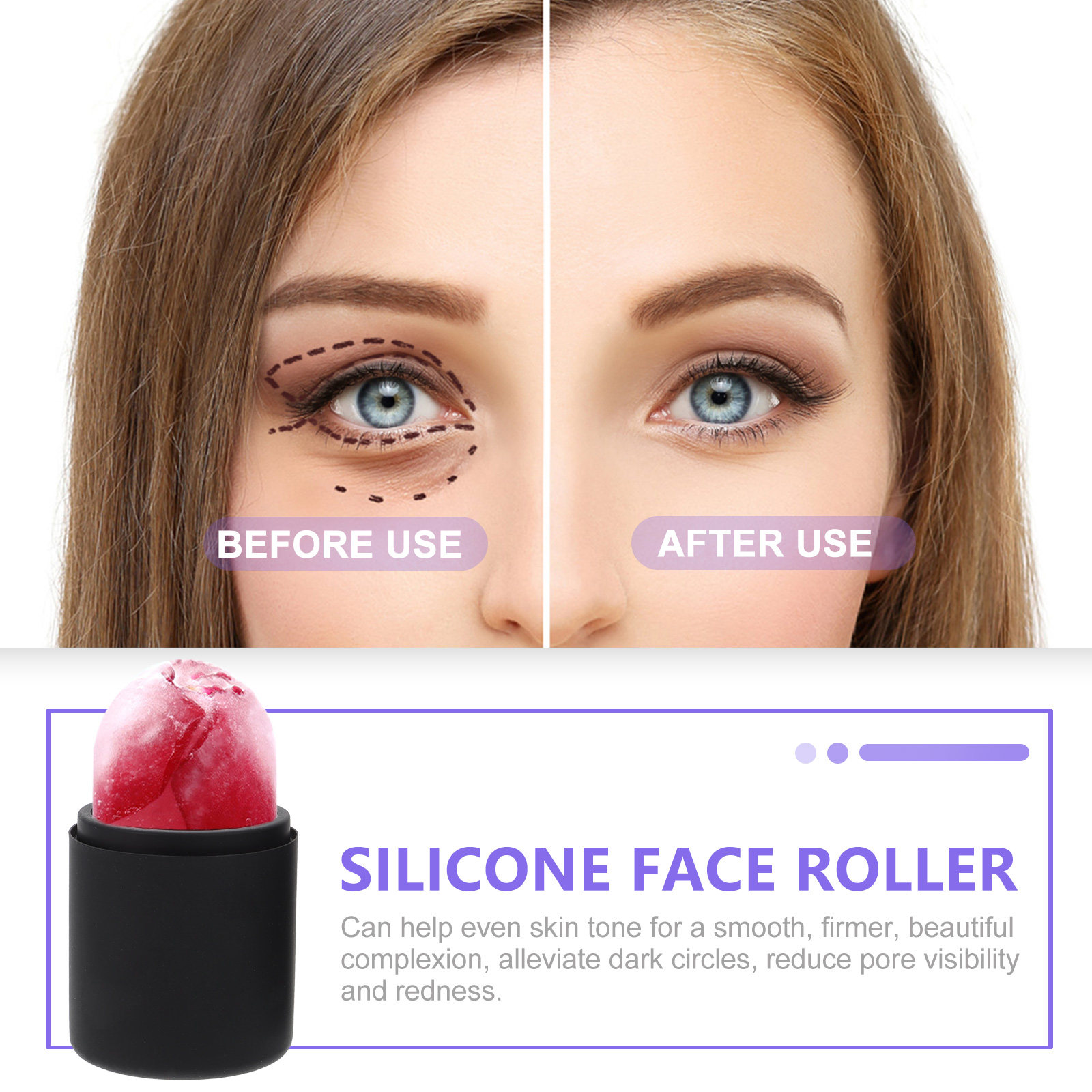 Ice Face Roller Silicone Facia - огляд і ціна Skincare Glowing