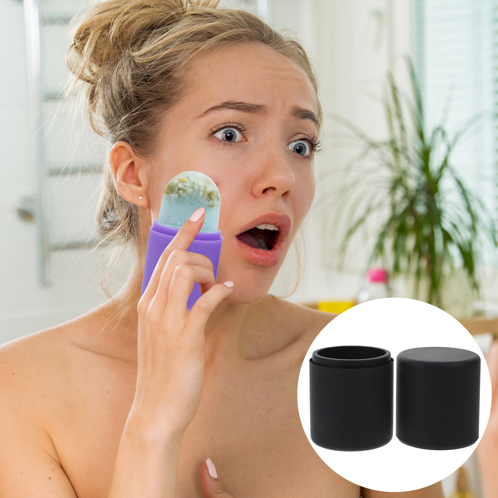 Ice Face Roller Silicone Facia - огляд і ціна Skincare Glowing