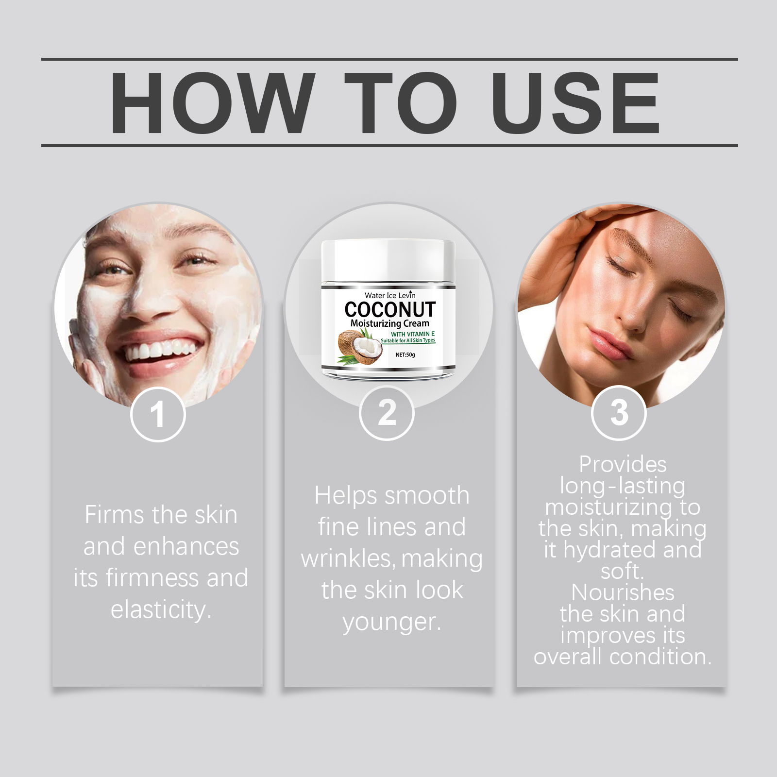 50g Coconut Oil Moisturizing C - огляд і ціна Skincare Glowing