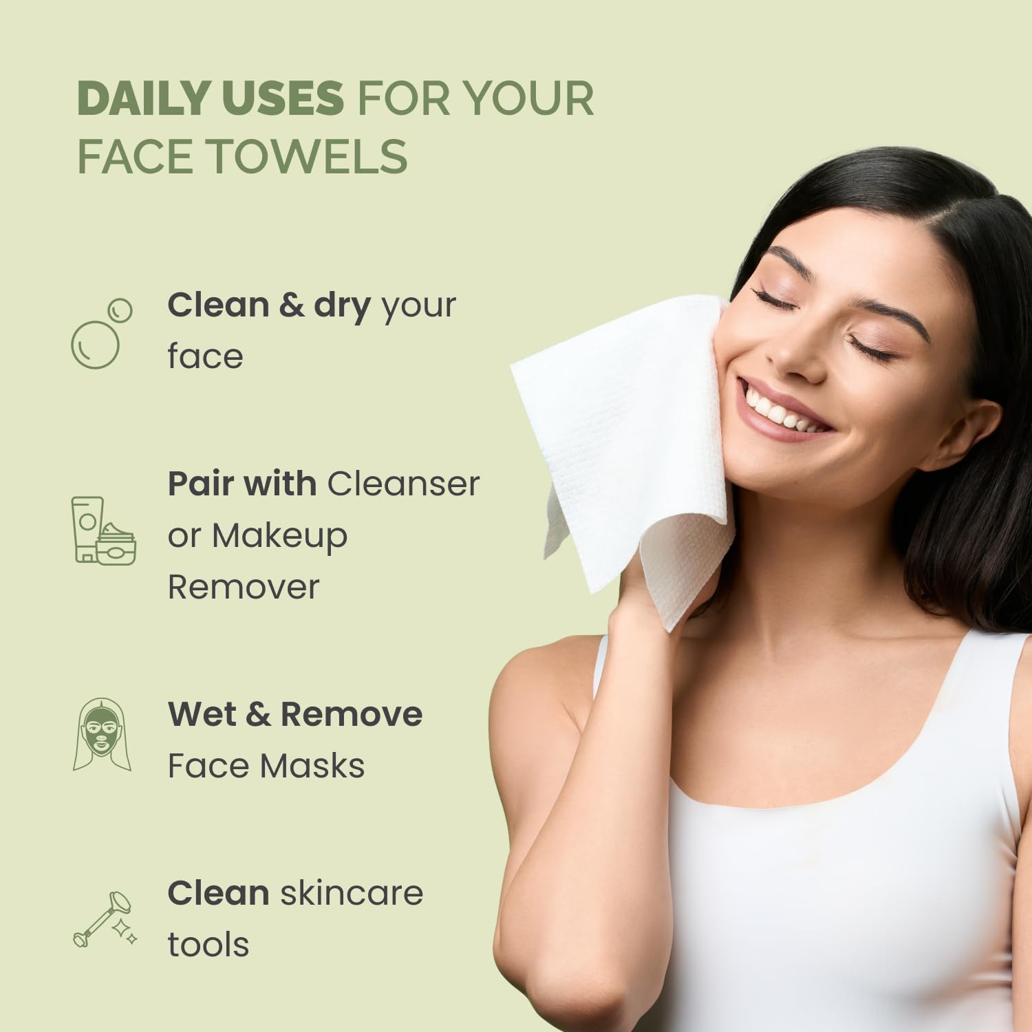 Disposable Face Towels XL 10x1 - огляд і ціна Xl Skincare