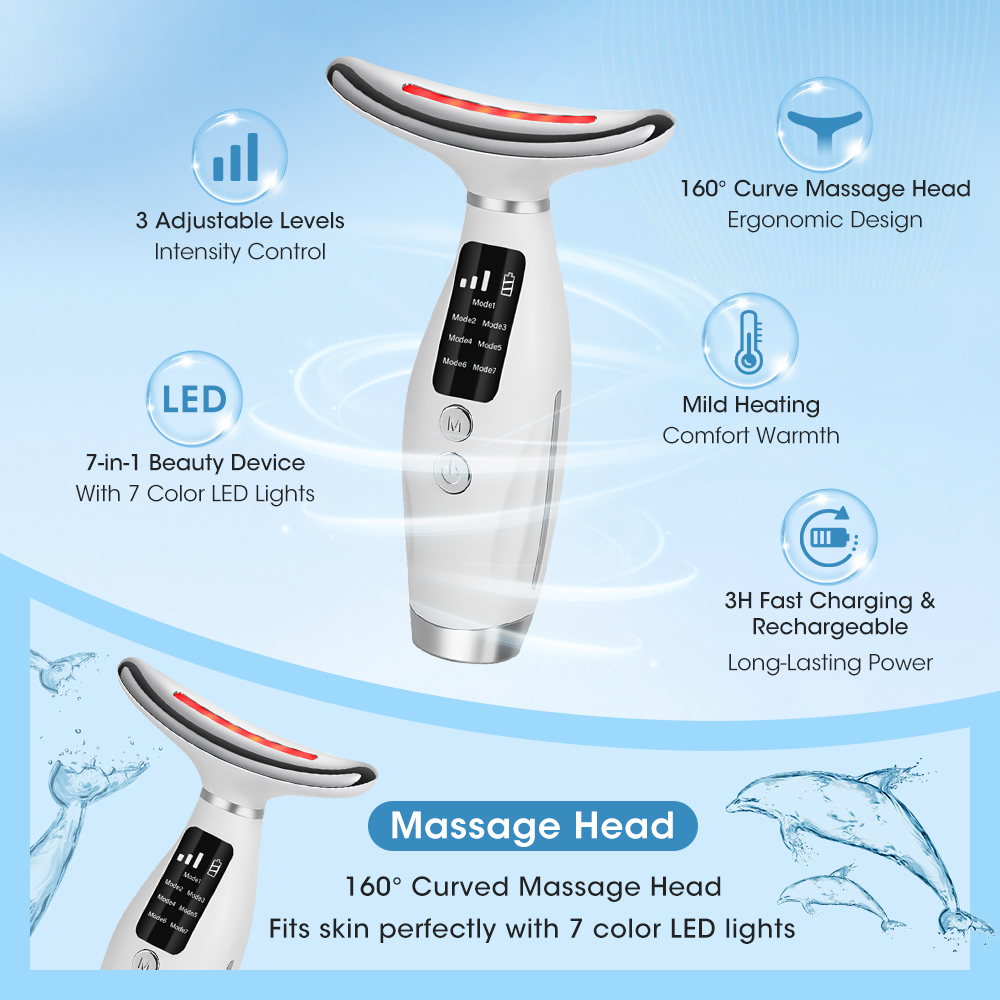 7 Colors LED Lights Therapy Fa - огляд і ціна Skincare Glowing